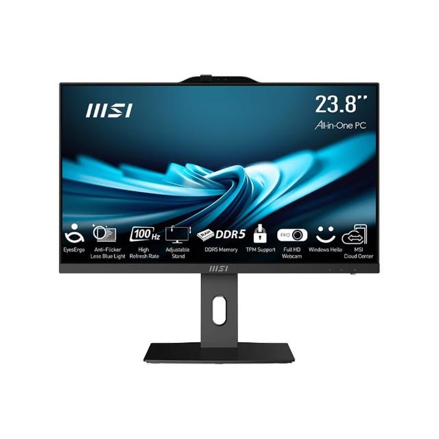【MSI 微星】24型i5十核液晶特仕電腦(PRO AP242P 14M-619TW-SP1/i5-14400/16G/512G SSD/W11)