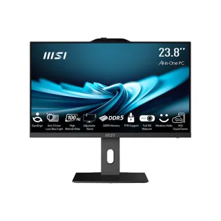 【MSI 微星】24型i5十核液晶特仕電腦(PRO AP242P 14M-619TW-SP4/i5-14400/32G/1TB+512G/W11)