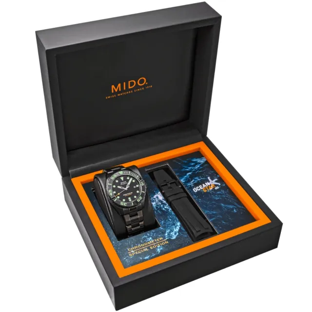 【MIDO 美度】特別版 OCEAN STAR 海洋之星 陶瓷錶圈 600米潛水機械腕錶 禮物推薦 畢業禮物(M0266083305100)