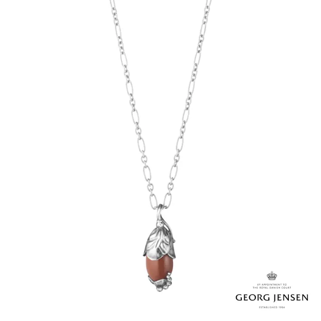 【Georg Jensen 官方旗艦店】2024 HERITAGE 項鍊(純銀 紅碧璽 項鏈)