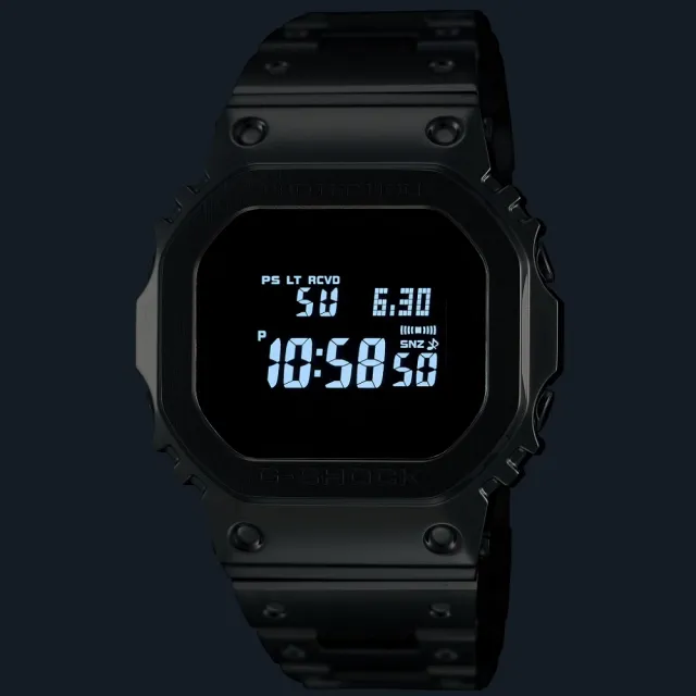 【CASIO 卡西歐】G-SHOCK 全金屬 太陽能 藍牙多功能 腕錶 母親節 禮物 推薦(GMW-B5000D-2)