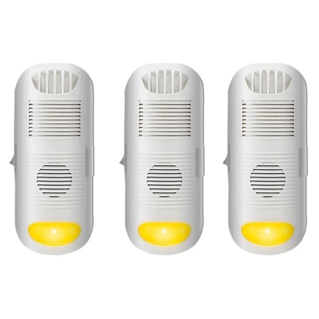 【Digimax】DP-3D6 強效型負離子空氣清淨機3入(中和異味 驅蚊黃光小夜燈)