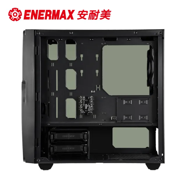 【ENERMAX 安耐美】冰曜石 MarbleShell MS20 mATX ARGB 電腦機殼 ECA-MS20-BB-ARGB-01