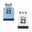 【NIKE 耐吉】背心 Jordan Tank 童款 喬丹 飛人 小朋友 運動休閒 23號 藍 黑(53311ST513-206)