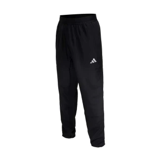 【adidas 愛迪達】男運動長褲-反光 休閒 慢跑 愛迪達 黑銀(IP4472)