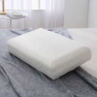 【HOYACASA】100%天然乳膠枕1入(溝槽工學款)