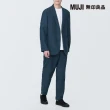 【MUJI 無印良品】男亞麻錐形褲(共4色)