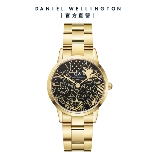 【Daniel Wellington】DW 手錶 Iconic Steven Harrington 36mm限量聯名精鋼錶-香檳金(DW00100733)