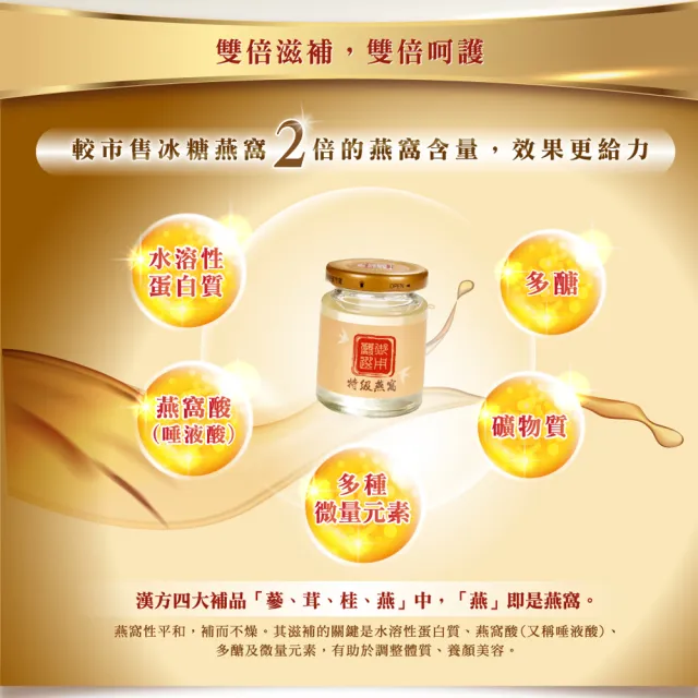 【Nutrimate 你滋美得】特級燕窩 禮盒2入組(共12瓶 雙倍燕窩 燕窩酸 年節禮盒)