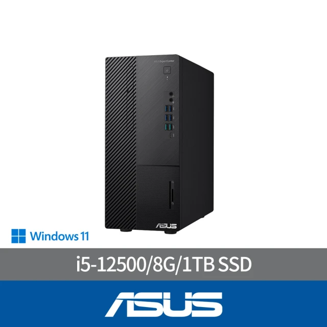 【ASUS 華碩】+8G記憶體組★i5 六核電腦(i5-12500/8G/1TB SSD/W11/H-D900MD-512500038W)