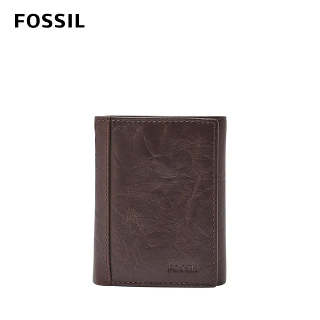 【FOSSIL 官方旗艦館】Neel 真皮多功能三折皮夾-咖啡色 ML3869200(禮盒組附鐵盒)