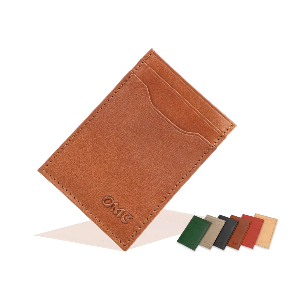 【OMC‧植鞣革】直式卡片夾牛皮卡夾95041(6色)