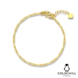 【GOLDCHILL JEWELRY】黃金手鍊 水波 5G工藝(0.48錢±0.02)