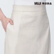 【MUJI 無印良品】女大麻混彈性直筒裙(共4色)