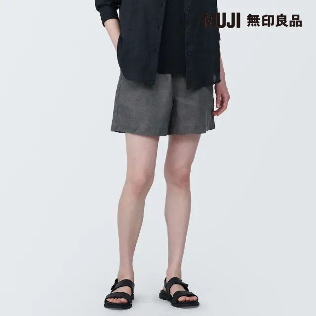 【MUJI 無印良品】女亞麻短褲(共5色)