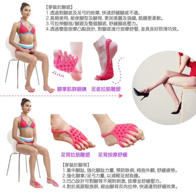 【台灣橋堡】日本版 美腿雕塑 神器(SGS 認證 日本設計 100% 台灣製造 拉筋帶 分趾套 分趾帶 拉力帶 彈力帶)