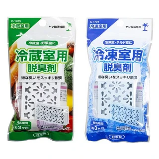 【不動化學】日本進口 強效活性碳冰箱除臭劑10gX2入(冷藏室用/冷凍庫用/平行輸入)