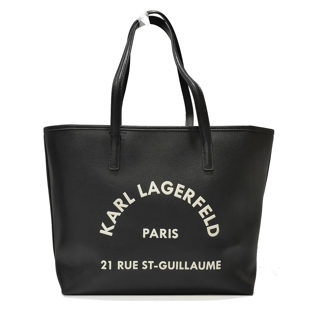【KARL LAGERFELD 卡爾】205W3084 RUE ST-GUILLAUME購物包(白色)