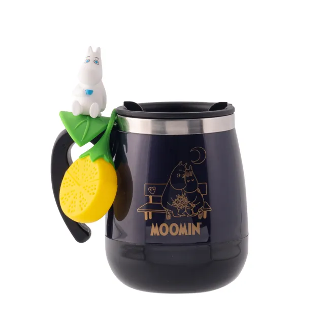 【PO:Selected】丹麥POxMOOMIN不鏽鋼兩用咖啡泡茶胖胖杯450ml(共4色)