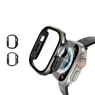 【SwitchEasy 魚骨牌】Apple Watch Ultra 2/Ultra 49mm Modern Hybrid 鋼化玻璃鋁合金保護殼(通用Ultra2)