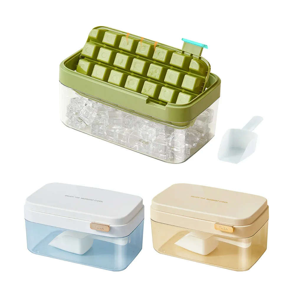【SUNLY】矽膠製冰模具 28格製冰儲冰盒 秒脫模製冰格 冰塊收納盒