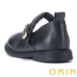 【ORIN】圓頭柔軟羊皮瑪麗珍娃娃鞋(黑色)