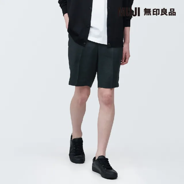 【MUJI 無印良品】男大麻混不易起皺短褲(共3色)