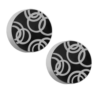 【ROYAL DAMON 羅亞戴蒙】幾何圓圈 耳環(KE077)