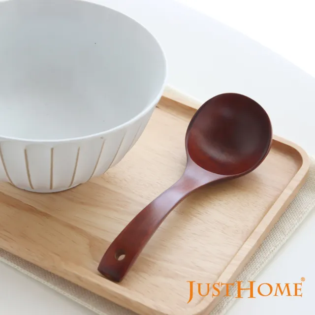 【Just Home】天然原木彎勺 湯匙 拉麵匙(匙 湯匙 彎勺 湯勺)