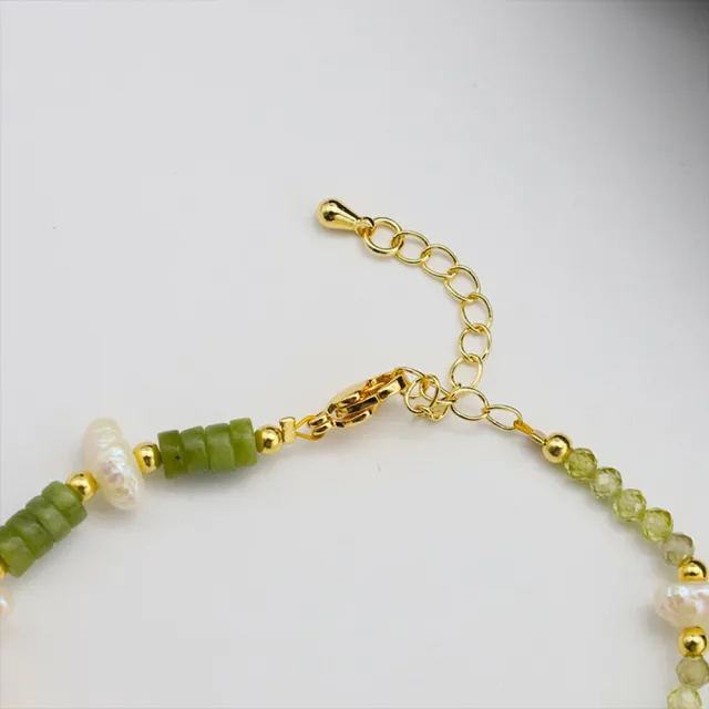 【禧禧珠寶】巴洛克綠東陵手鍊