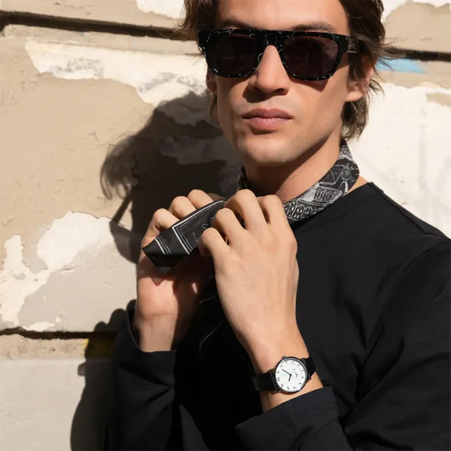 【agnes b.】marcello 35週年限量款霓虹腕錶-34mm(VJ20-KVP0Z/BJ5024X1)