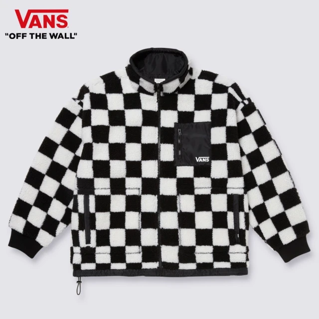 VANS 官方旗艦 Faux Checker 女款黑色棋盤格