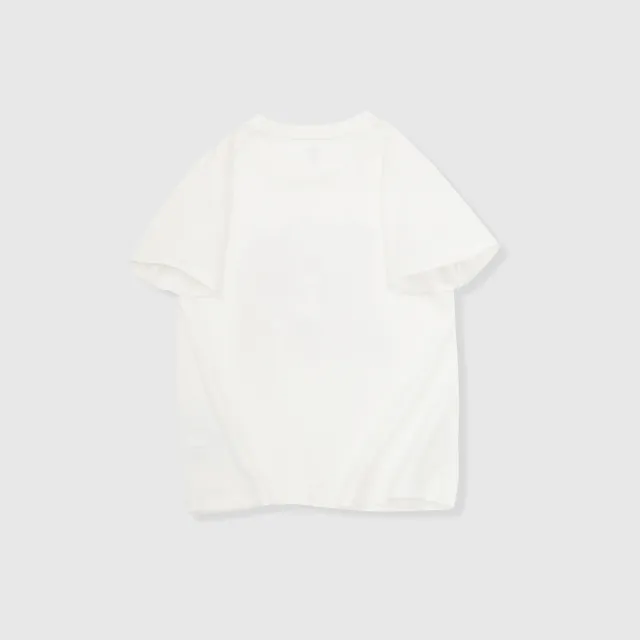 【GAP】女童裝 Logo純棉印花圓領短袖T恤-白色(890394)