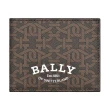 【BALLY】BALLY Brasai TPU 6卡白字LOGO雙B印花設計對折短夾(棕)