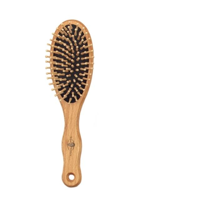 【BRAUN WETTBURG 珀薇】德國製 好好握圓型圓珠大木齒氣墊梳(氣墊梳/梳頭按摩美容/10週年慶)