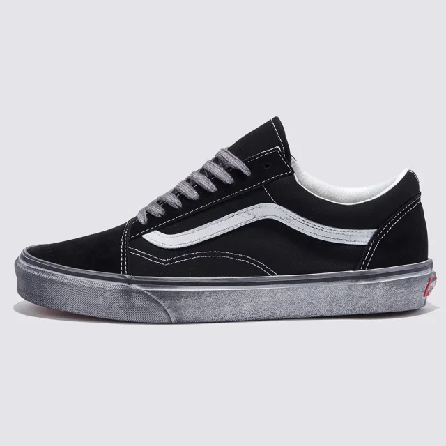 【VANS 官方旗艦】Stressed Old Skool 男女款黑色滑板鞋/休閒鞋