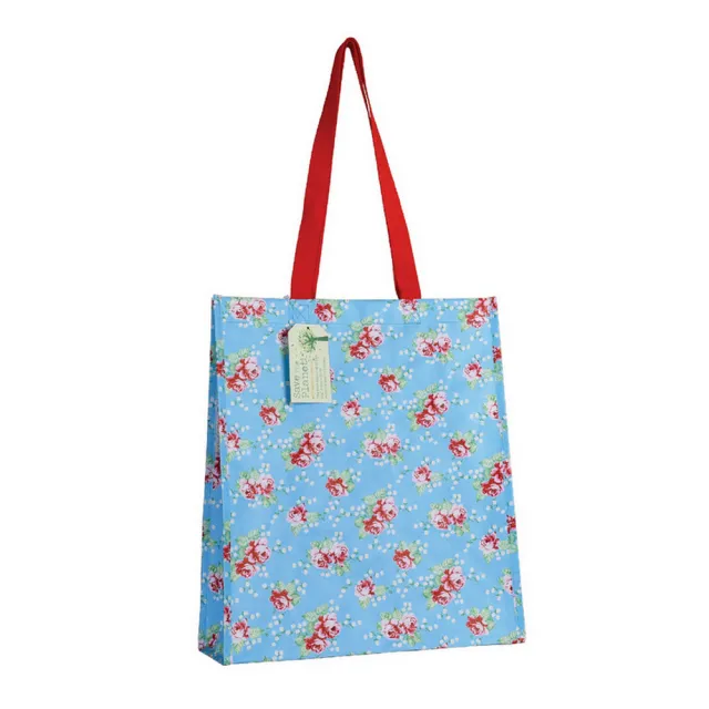 【Rex LONDON】環保購物袋 英國玫瑰(購物袋 環保袋 收納袋 手提袋)