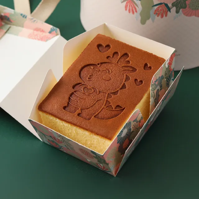 【金格食品】萌龍蛋禮盒-厚蜜蜂蜜長崎蛋糕(獨家蛋型鐵盒/附贈造型跳跳卡)