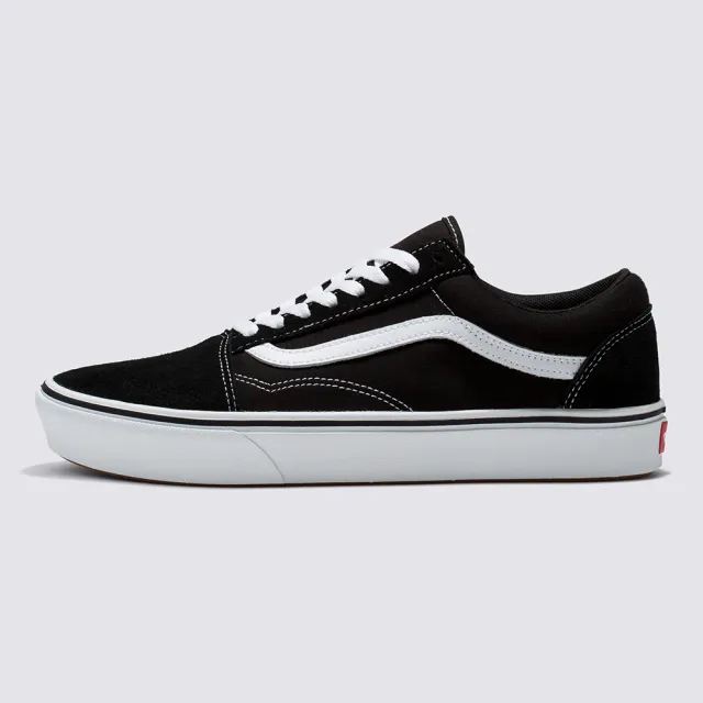 【VANS 官方旗艦】ComfyCush Old Skool 男女款黑色滑板鞋/休閒鞋/帆布