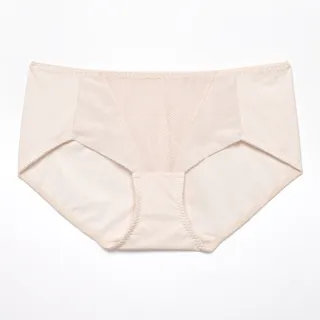 【Wacoal 華歌爾】無鋼圈自由美 M-LL中低腰平口褲 搭配內褲-VS1353SW(溡光膚)