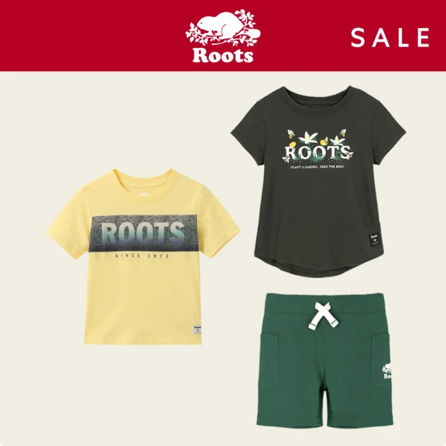 Roots Roots小童-摩登都市系列 海狸圖案短袖T恤(