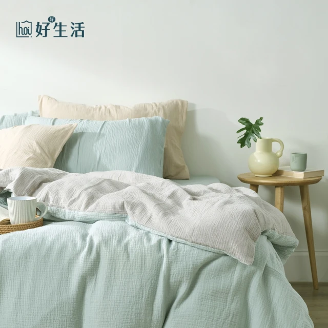 MIT iLook 買1送1 台灣製 絲柔棉兩用被套床包組(