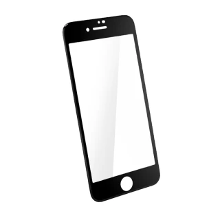 【General】iPhone SE2 保護貼 SE 第2代 4.7吋 玻璃貼 3D曲面不碎邊滿版鋼化螢幕保護膜(極簡黑)