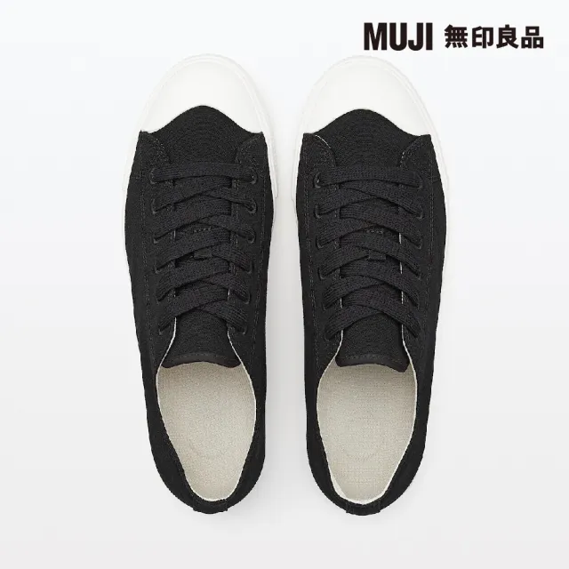 【MUJI 無印良品】撥水加工舒適休閒鞋(黑色)