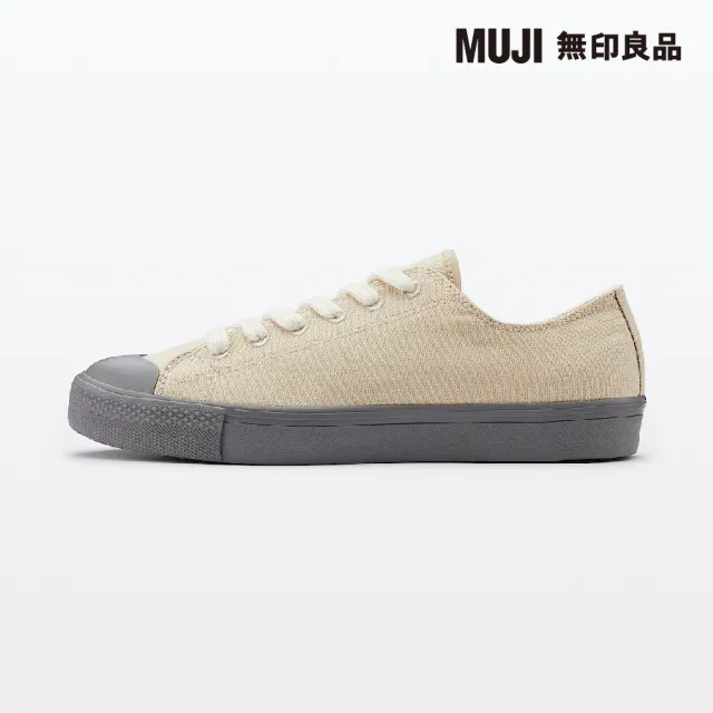 【MUJI 無印良品】撥水加工舒適休閒鞋(淺米)