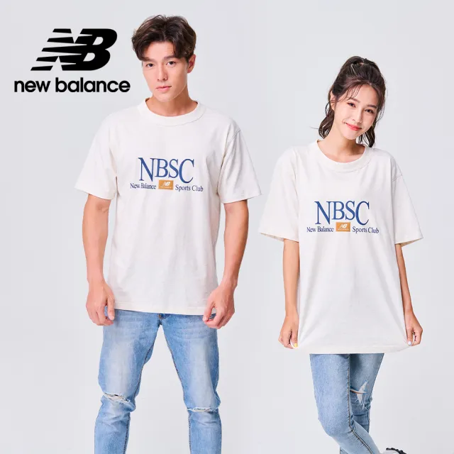 【NEW BALANCE】NB NBSC休閒短袖上衣_男裝_米色_MT31558OTH(美版 版型偏大)