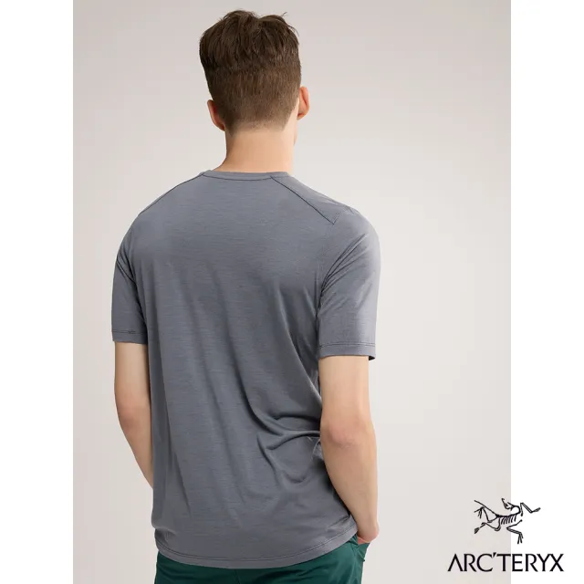 【Arcteryx 始祖鳥官方直營】男 Ionia 短袖羊毛T恤(烏雲灰)