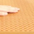 【神田職人】送枕套 雙人特大7尺 3D加厚 格紋透氣天然 涼蓆-E 涼感 床蓆(不夾髮膚 涼蓆推薦)
