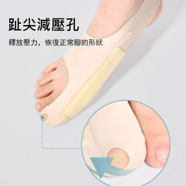 【Kyhome】拇指外翻腳趾糾正器 腳趾腳型糾正 拇指固定保護套(一雙裝)