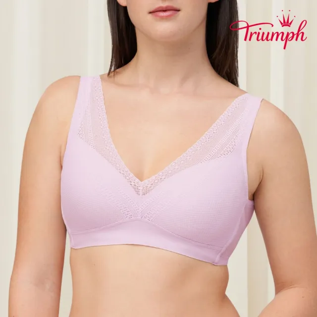 【Triumph 黛安芬】塑型機密系列 無鋼圈 纖型 C-E全罩杯內衣(淺紫色)